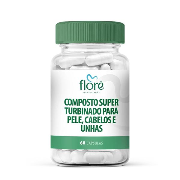 Composto Super Turbinado para Pele, Cabelos e Unhas em Cápsulas