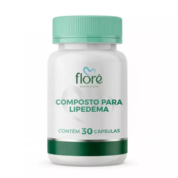 Lipedema: Drenow C 250mg + Picnogenol 100mg + Dimpless 20mg + Cureit 100mg + Vitamina C 200mg em Cápsulas