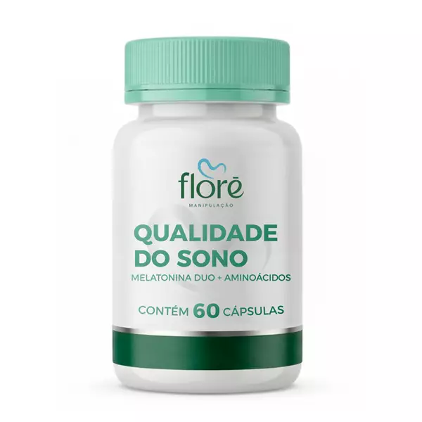 Melatonina Duo 1mg + Inositol 75mg + Glicina 50mg + Taurina 50mg + Ornitina 50mg + Magnésio 50mg + L Theanina 60mg em Cápsulas