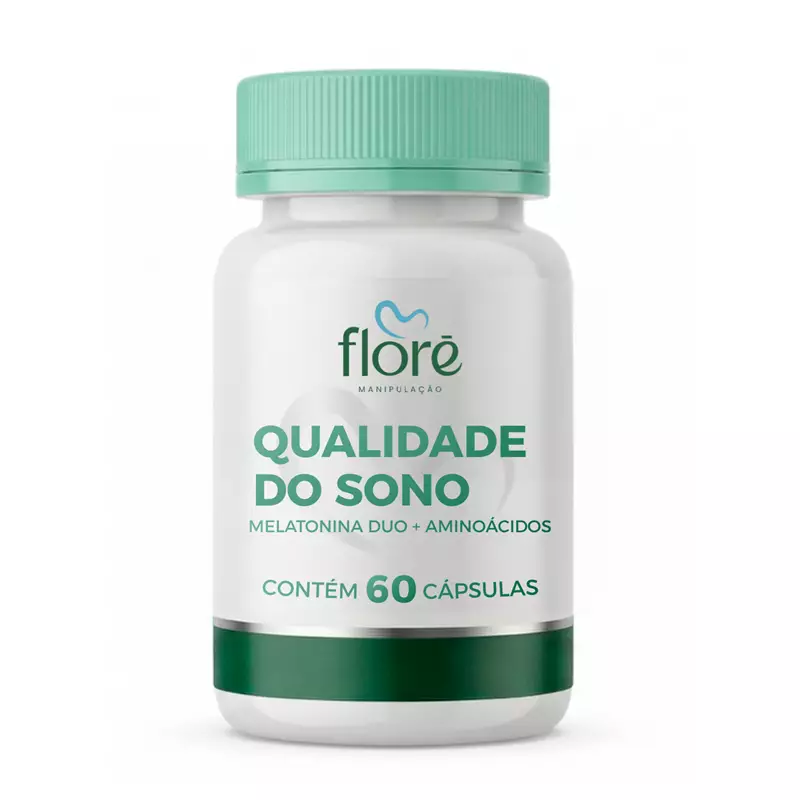 Melatonina Duo 1mg + Inositol 75mg + Glicina 50mg + Taurina 50mg + Ornitina 50mg + Magnésio 50mg + L-Theanina 60mg | 60 cápsulas