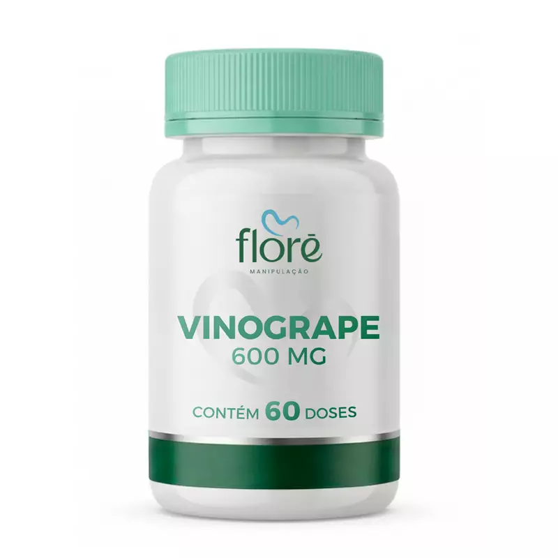 Vinogrape 600mg | Extrato de uva francesa | 120 cápsulas � 60 doses