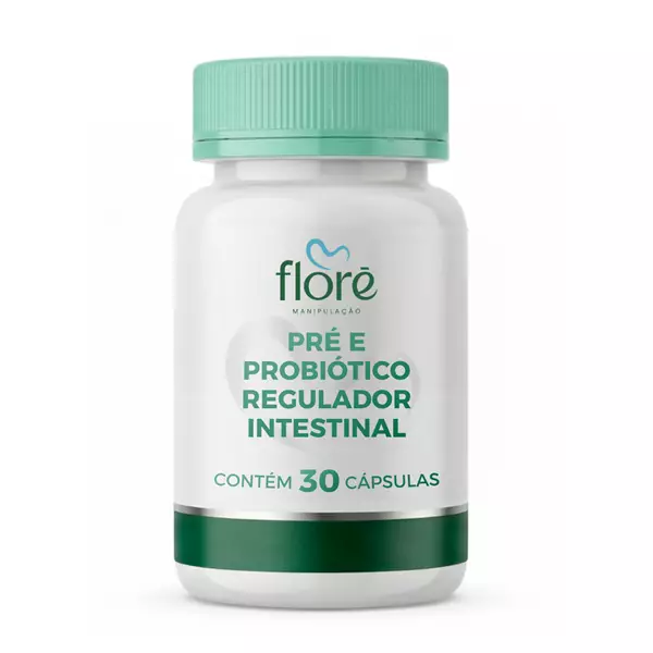 Pré e Probiótico Regulador Intestinal | Cápsulas Revestidas | 30 cápsulas