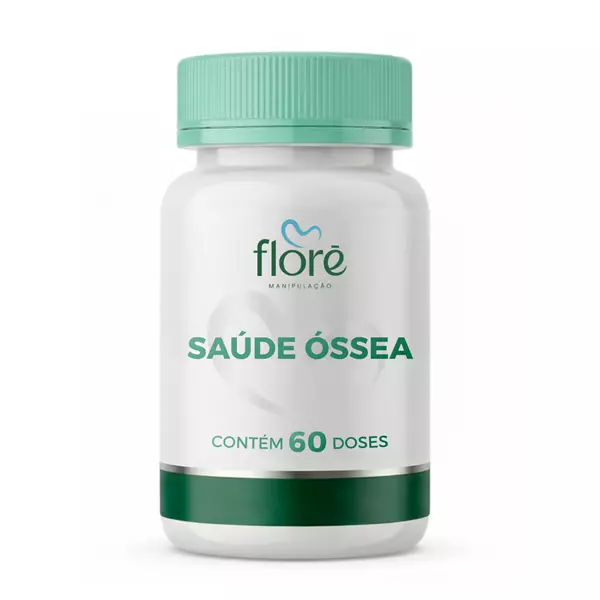 Saúde Óssea | Vitamina D2 2.500 UI + Vitamina K2 MK7 80mcg + Magnésio Glicina 120mg + Cálcio Citrato 250mg | 120 cápsulas � 60 doses