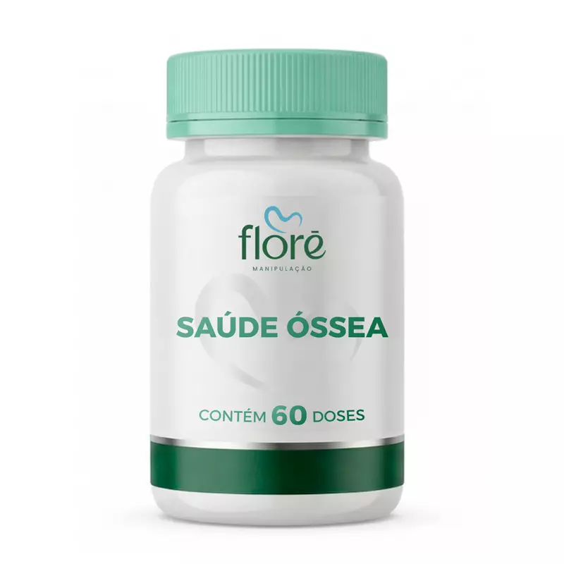 Saúde Óssea | Vitamina D2 2.500 UI + Vitamina K2 MK7 80mcg + Magnésio Glicina 120mg + Cálcio Citrato 250mg | 120 cápsulas � 60 doses