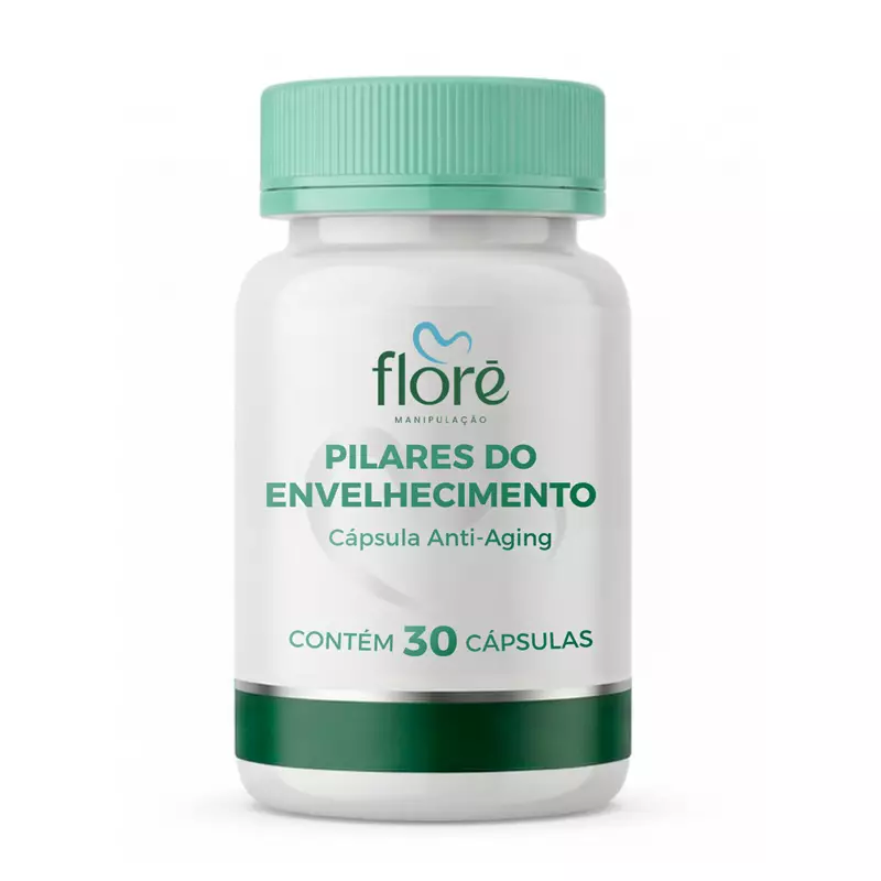 Pilares do Envelhecimento | Glycoxil 50mg + Fosfolipídeos do Caviar 50mg + Bio-Arct 40mg + Exsynutriment 100mg | 30 cápsulas