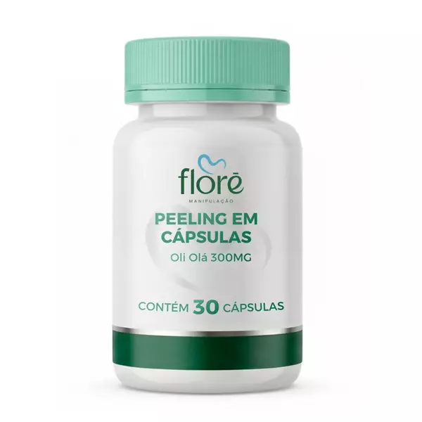 Oli Ola 300mg � Peeling em Cápsulas | Extrato de Olea europaea | 30 cápsulas
