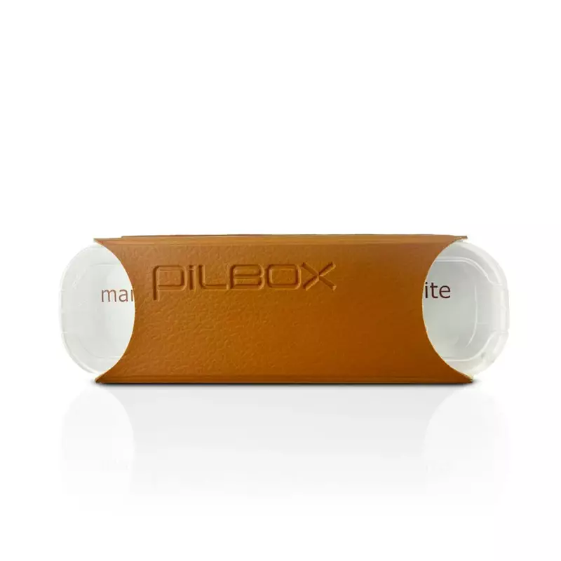 Porta Comprimidos PILBOX® Maxi Unit | Organizador Diário de Comprimidos | Cor Castanho
